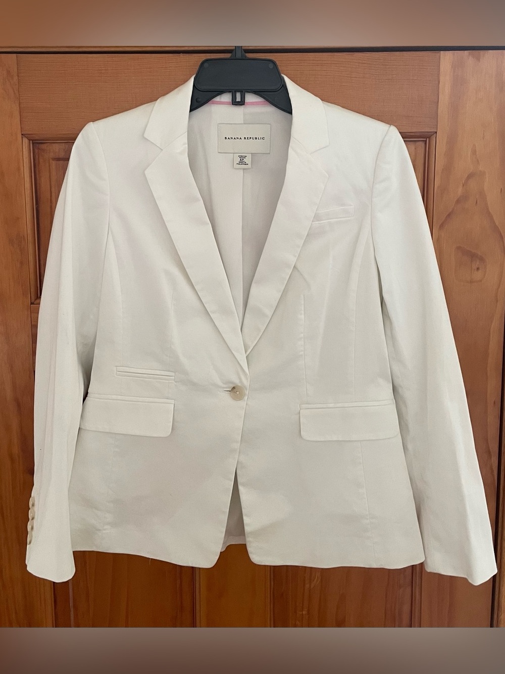 Banana Republic White Single-Button Women's Blazer size 6P